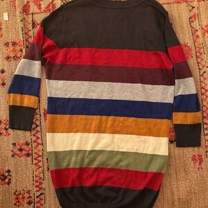Multicolor Striped Sweater dress
